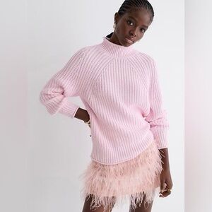 J.Crew Textured Knit Mock-Neck Sweater size Small